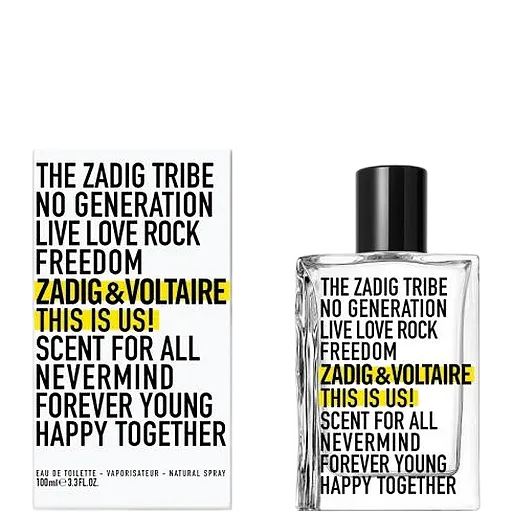 Zadig&Voltaire THIS IS US!This is Us! Eau de toilette 100ml unisex scatolato in Stile 100ML